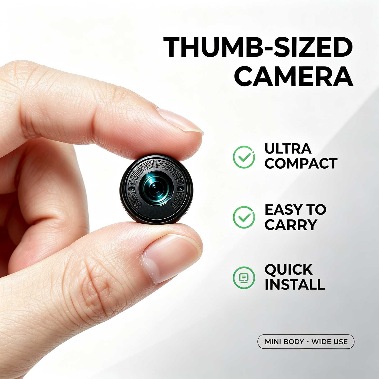Home Security Wifi Camera - E9 Mini WiFi Security Camera, 4K