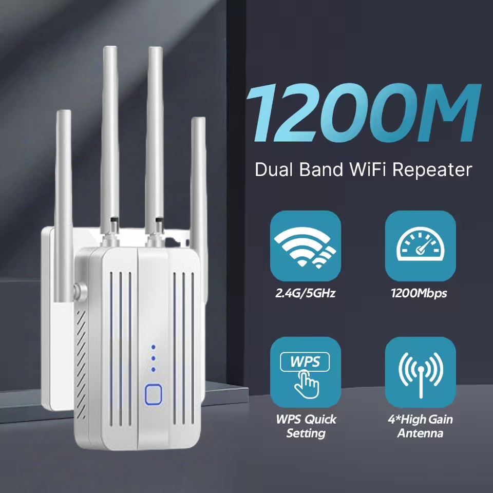 WiFi Repeater 1200Mbps Dual Ba - огляд і ціна Home Security And Internet