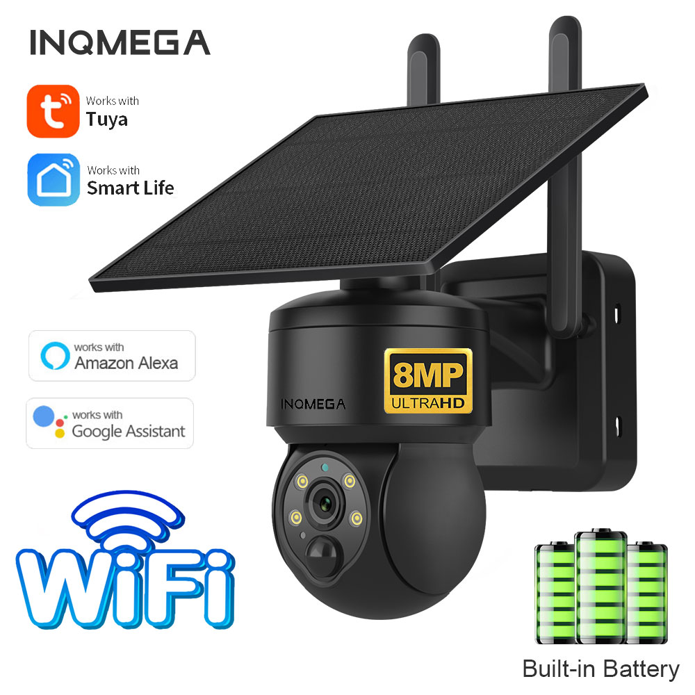 INQMEGA 8MP TUYA Solar Camera  - огляд і ціна Home Security Wifi Camera
