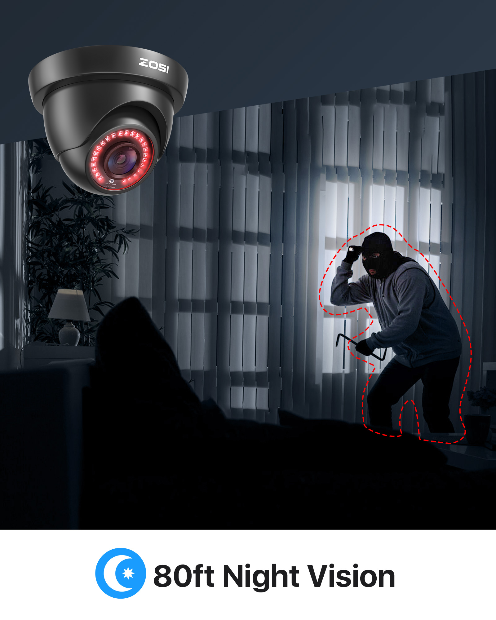 ZOSI 2.0MP HD 1080P CCTV Secur - огляд і ціна Home Security Kit With Camera