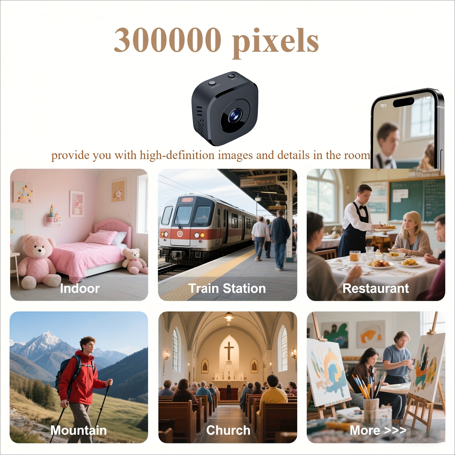 1080P HD Mini WiFi Camera Indo - огляд і ціна Home Security Wifi Camera