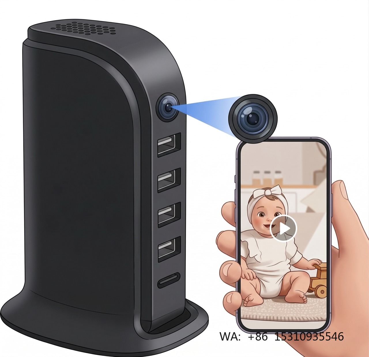 Compact Wi-Fi Security Camera  - огляд і ціна Home Security Wifi Camera