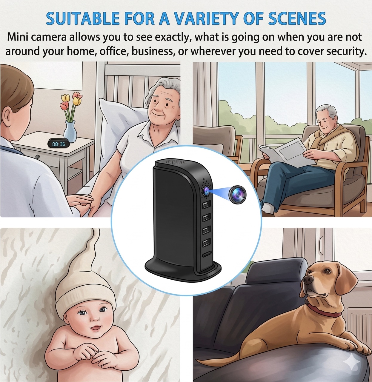 Compact Wi-Fi Security Camera  - огляд і ціна Home Security Wifi Camera