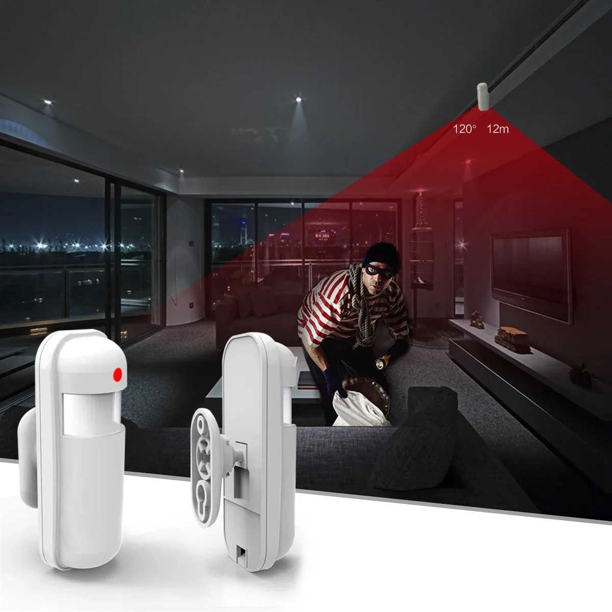 433MHz Motion Sensor Wireless  - огляд і ціна Home Security Systems Wireless
