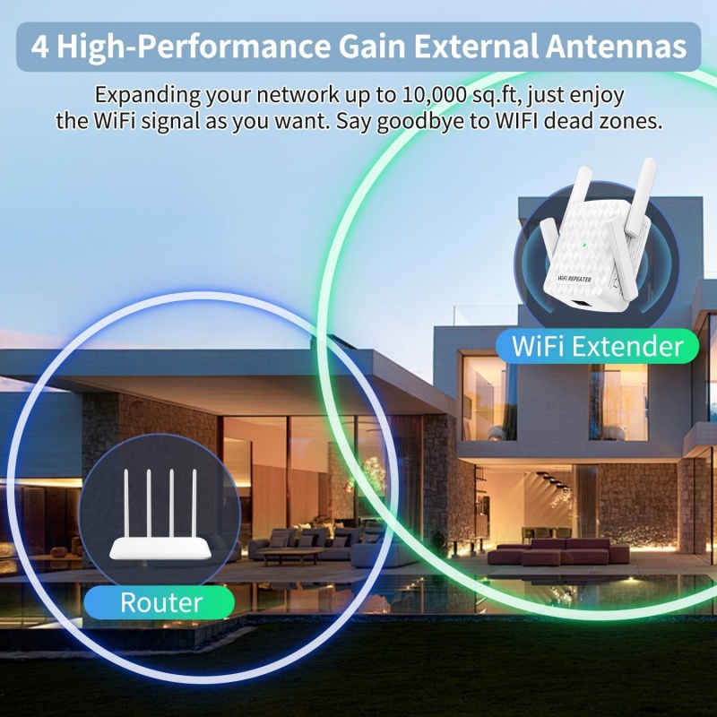 1200Mbps WiFi Repeater 2.4&5.8 - огляд і ціна Home Security And Internet