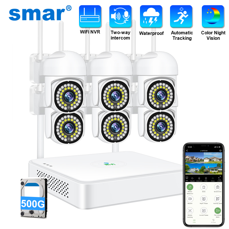 Smar 3MP Wireless CCTV Securit - огляд і ціна Home Security Kit With Camera